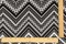 Black-White Chevron Pattern Multi Print Double Brush Stretch ITY Fabric By the Yard